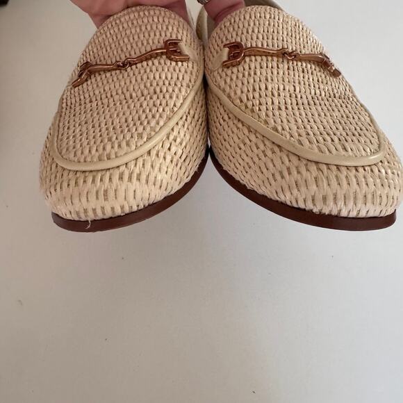 Sam Edelman Loraine Bit Loafer in Cream Linen Raffia 8.5 - Picture 10 of 11